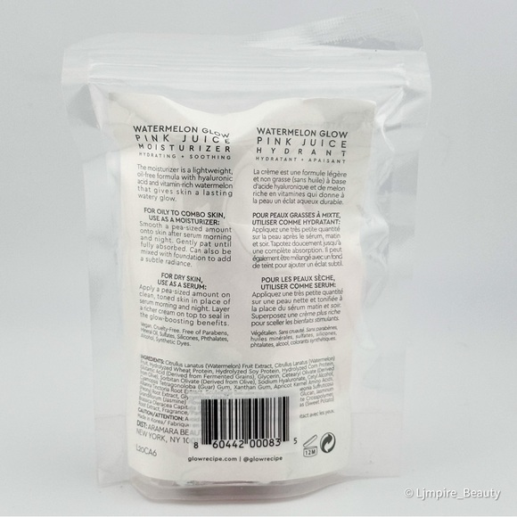 🆕 GLOW RECIPE Mini Watermelon Glow Pink Juice Moisturizer 25 mL NIB & Sealed - Picture 3 of 4